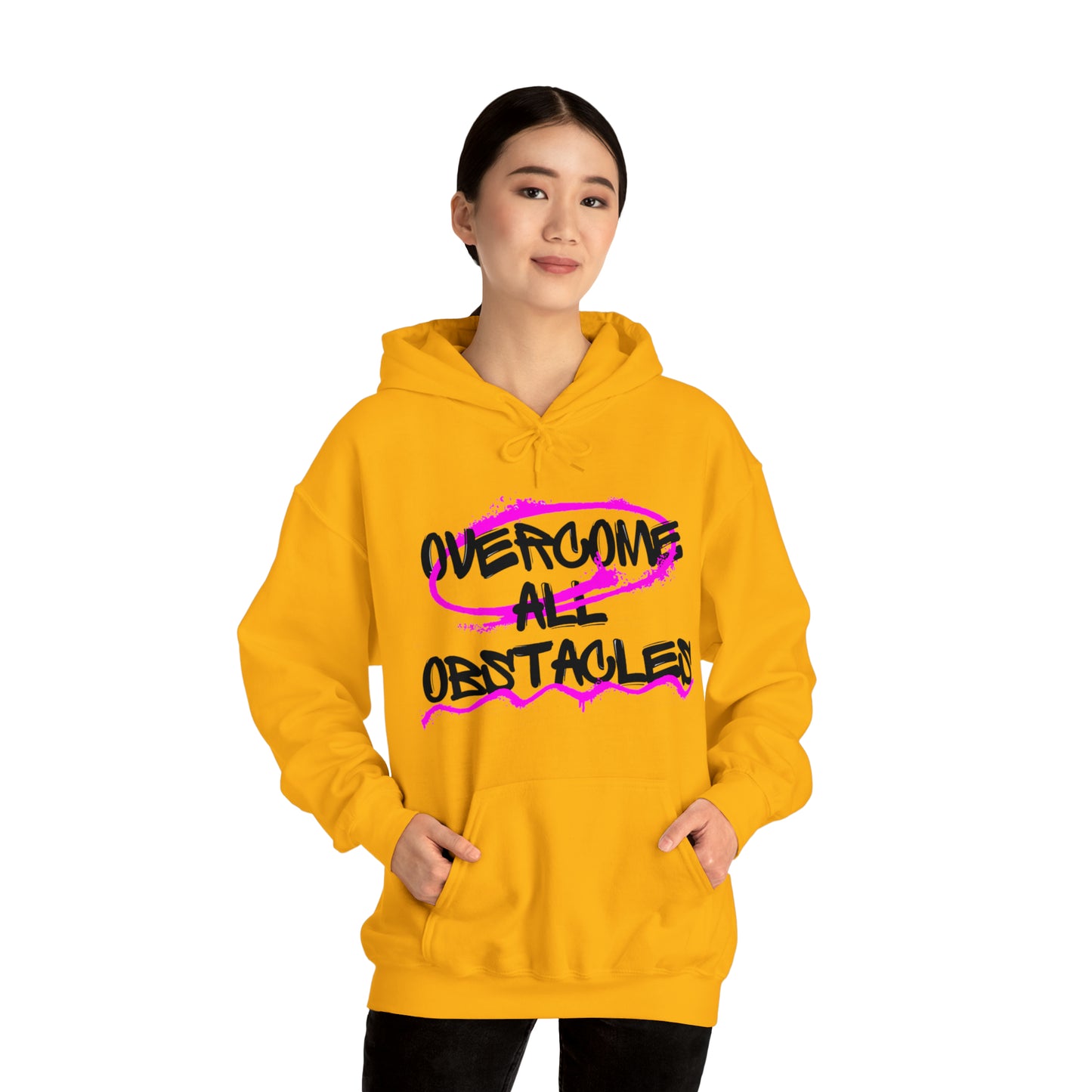 supere todos los obstáculos, Conquiste sus objetivos superando todos los obstáculos, sudadera con capucha unisex Heavy Blend™