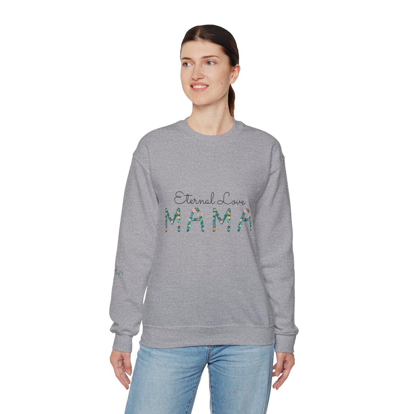 Eternal love mama you Unisex Heavy Blend™ Crewneck Sweatshirt, mom