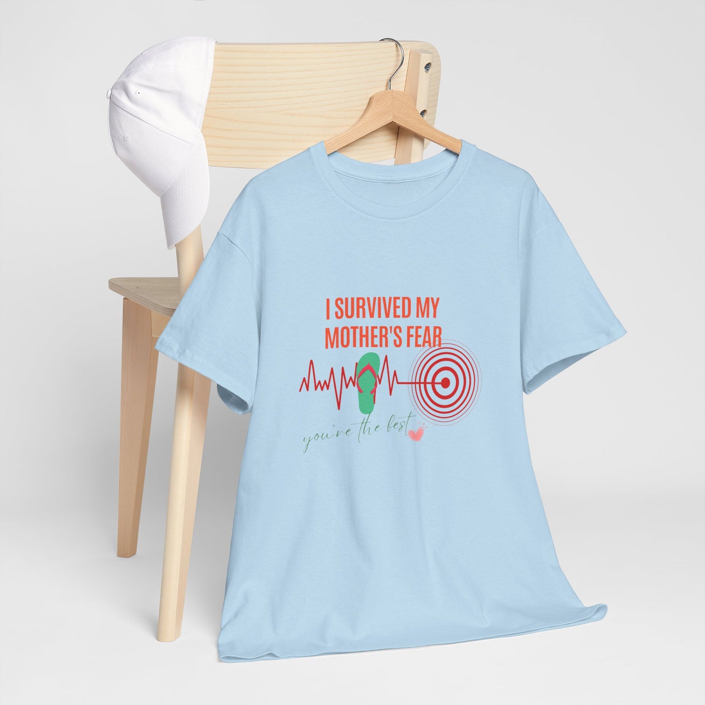 Sobreviví la camiseta con meme del terremoto de Nueva Jersey, camiseta divertida con meme, sobreviví al miedo de mamá, regalo, chanclas de la abuela, temblor del terremoto, EE. UU. Camiseta unisex de algodón pesado 