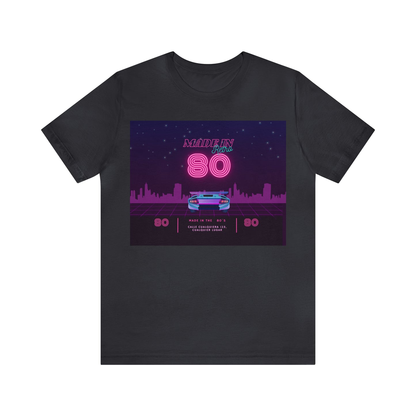 Camiseta hecha en retro 80, Camiseta de manga corta Unisex Jersey 