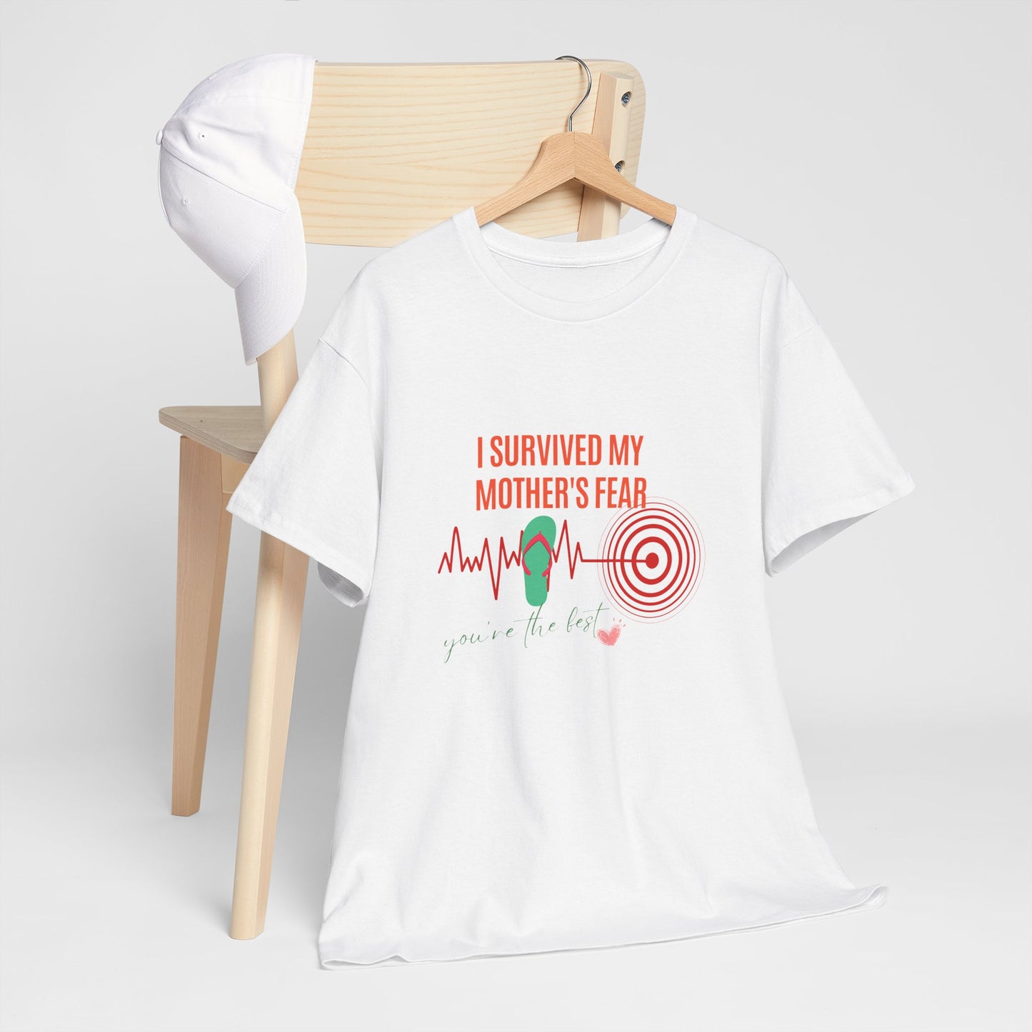 Sobreviví la camiseta con meme del terremoto de Nueva Jersey, camiseta divertida con meme, sobreviví al miedo de mamá, regalo, chanclas de la abuela, temblor del terremoto, EE. UU. Camiseta unisex de algodón pesado 