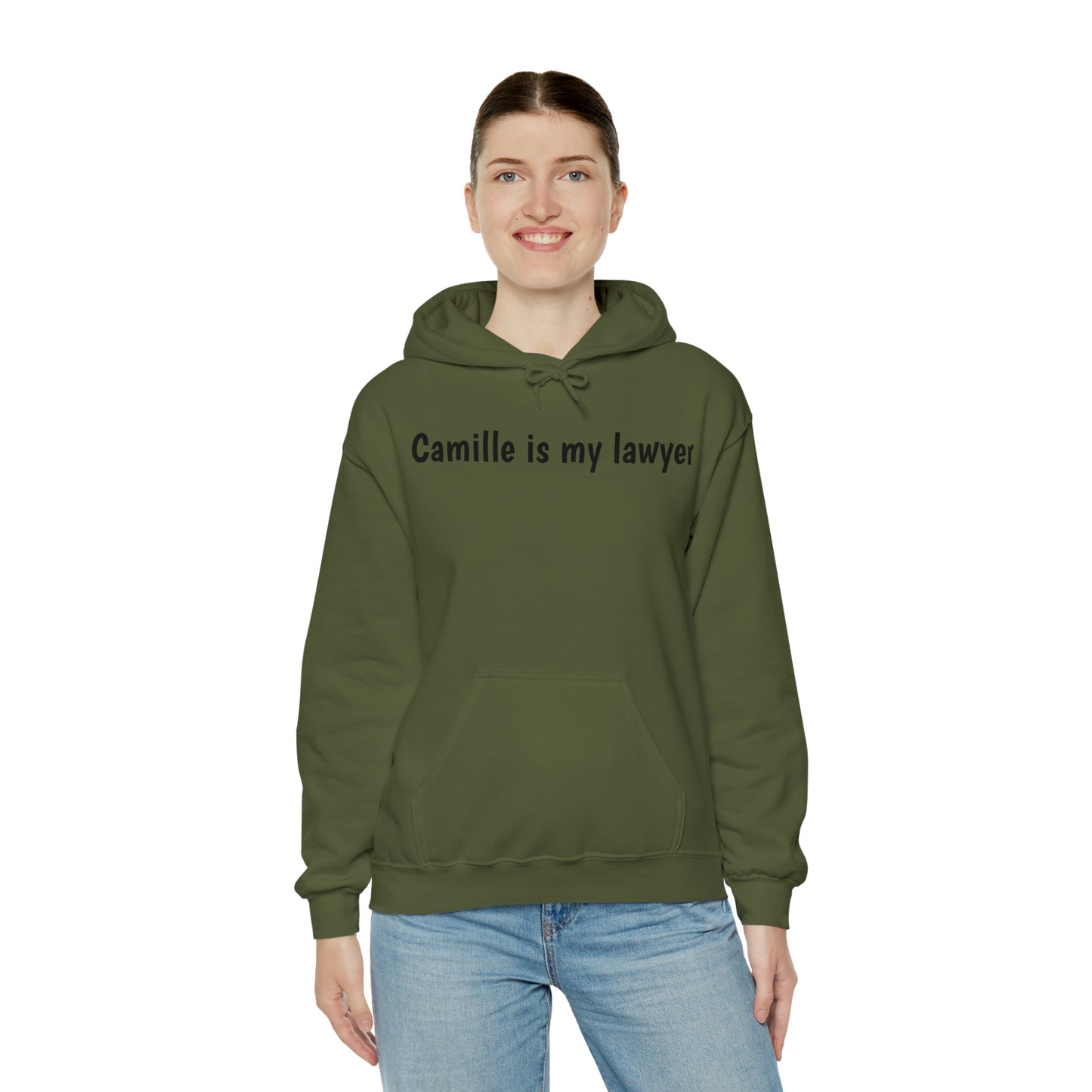 Camille es mi abogada con capucha, sudadera con capucha Unisex Heavy Blend™