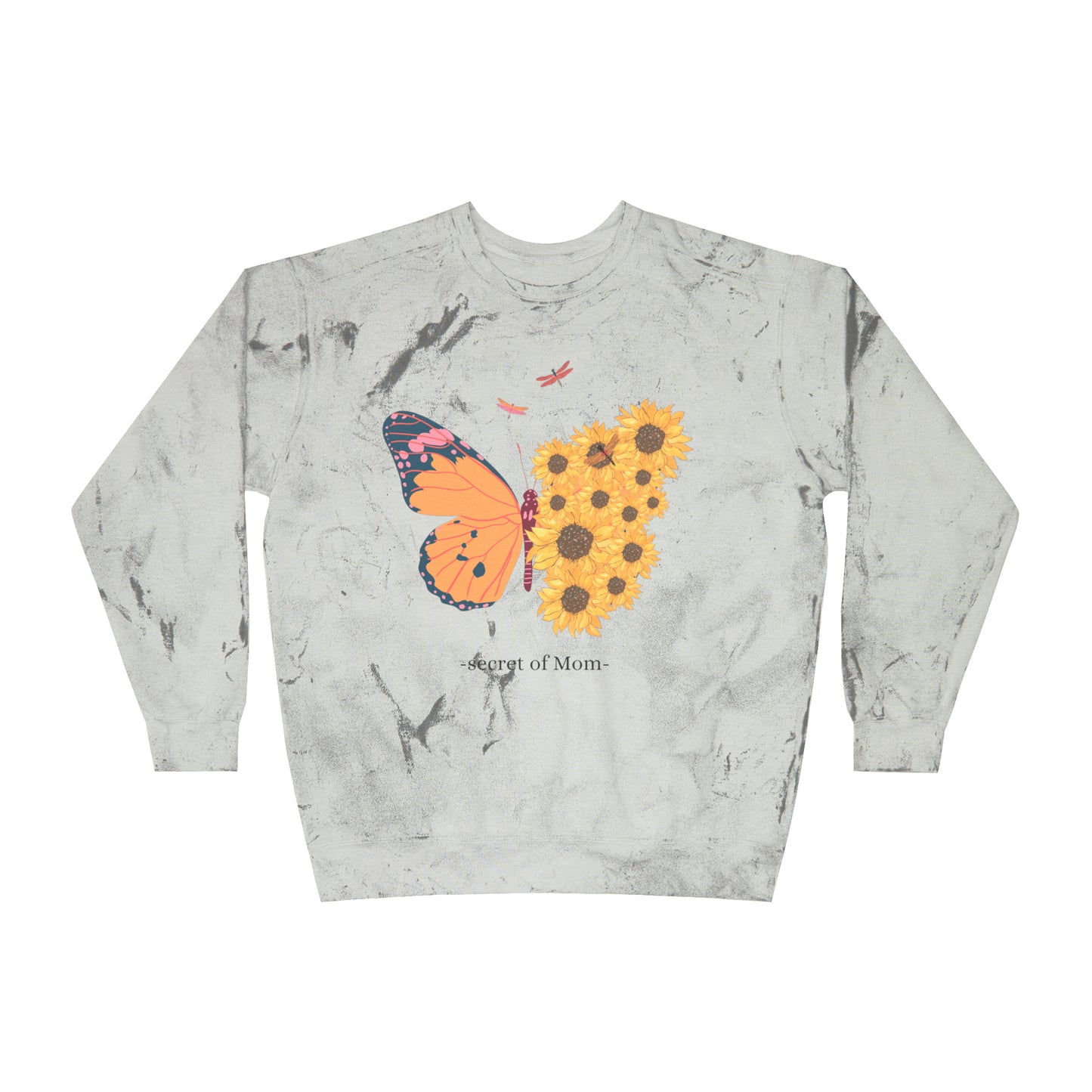 Butterfly and Flowers: Color Blast Unisex Sweatshirt for Valentine's Day and other special occasions, mom