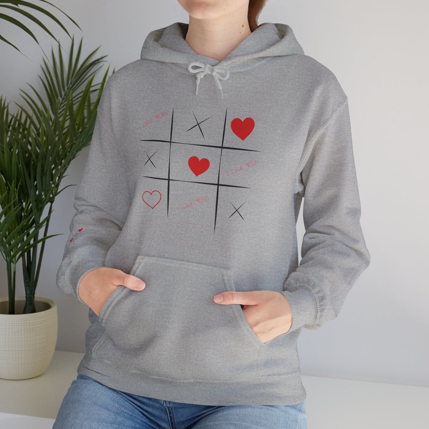 Sudadera con capucha unisex Heavy Blend™ para el día de San Valentín: ¡Amor en cada puntada!