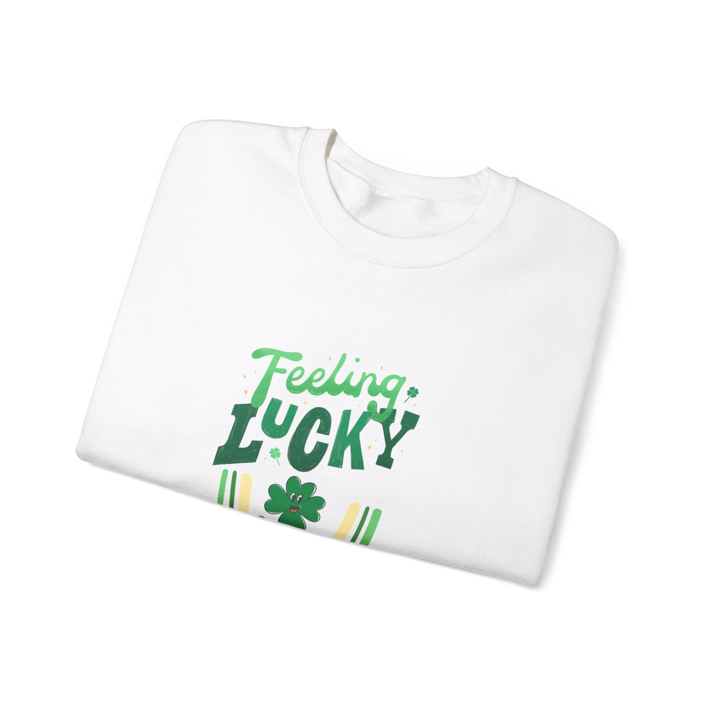 feeling lucky ,  shirt gift for her and him funny cannabis leaf  unisex sweatshirt lucky Irish sweatshirt, St. Patrick's Day sweatshirt