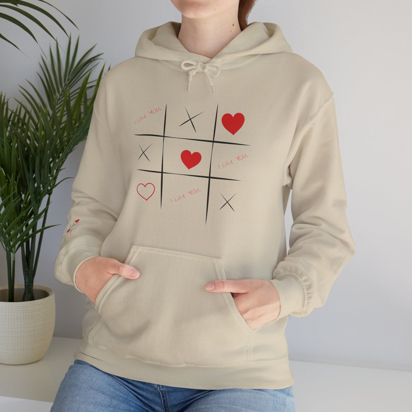 Sudadera con capucha unisex Heavy Blend™ para el día de San Valentín: ¡Amor en cada puntada!