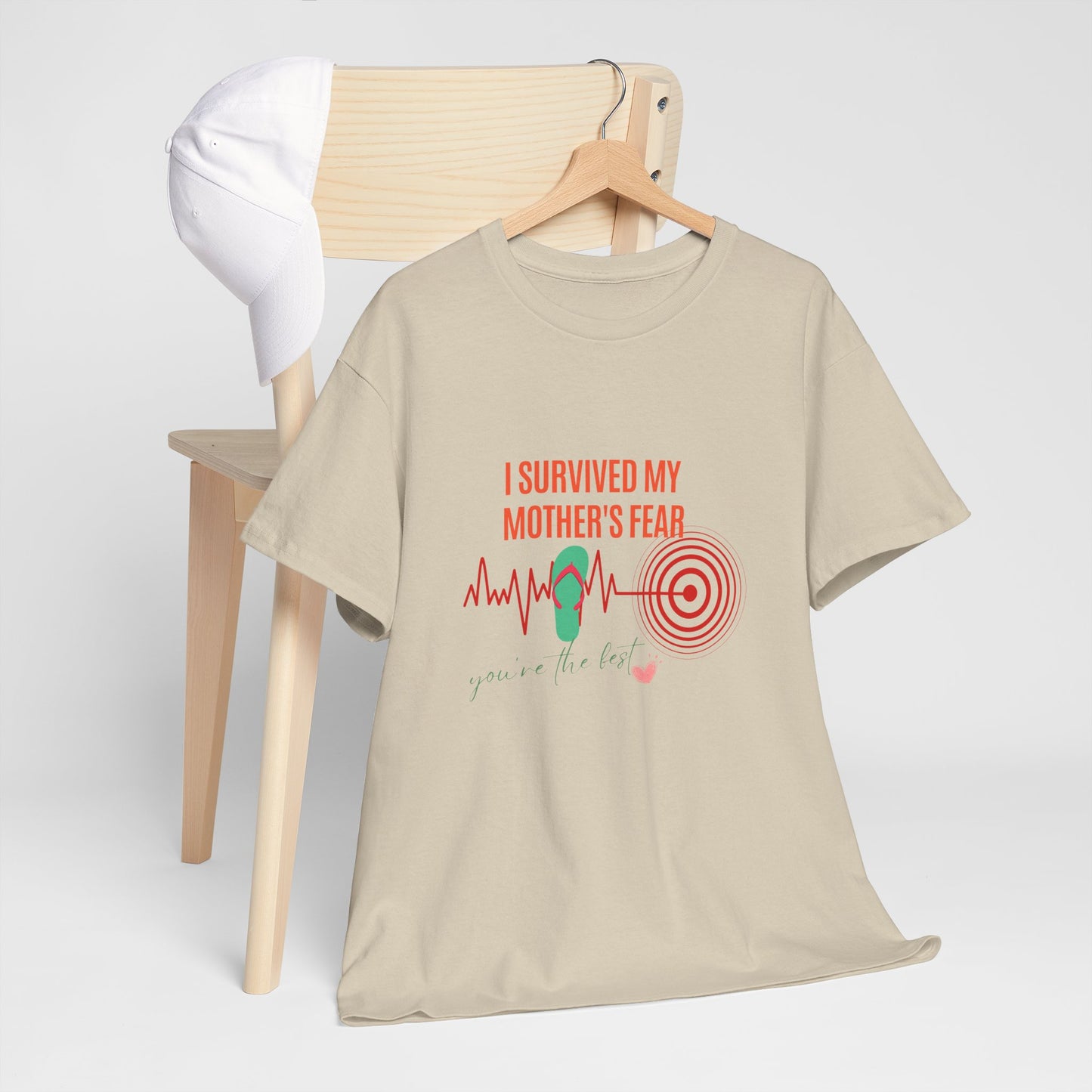 Sobreviví la camiseta con meme del terremoto de Nueva Jersey, camiseta divertida con meme, sobreviví al miedo de mamá, regalo, chanclas de la abuela, temblor del terremoto, EE. UU. Camiseta unisex de algodón pesado 