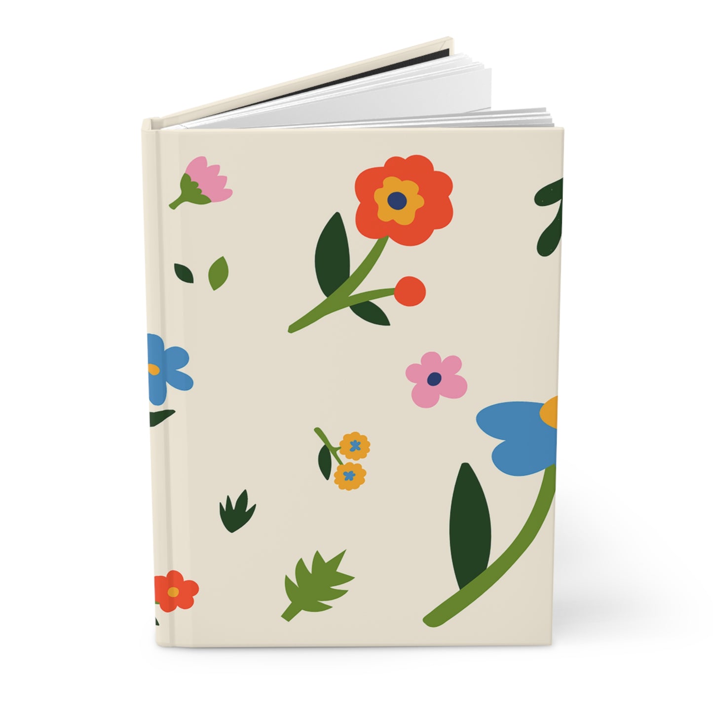 back to school Matte Personalized Floral Hardcover Journal - Personalized Wildflower Journal - Personalized Journal - Personalized Gift - Gift For Her