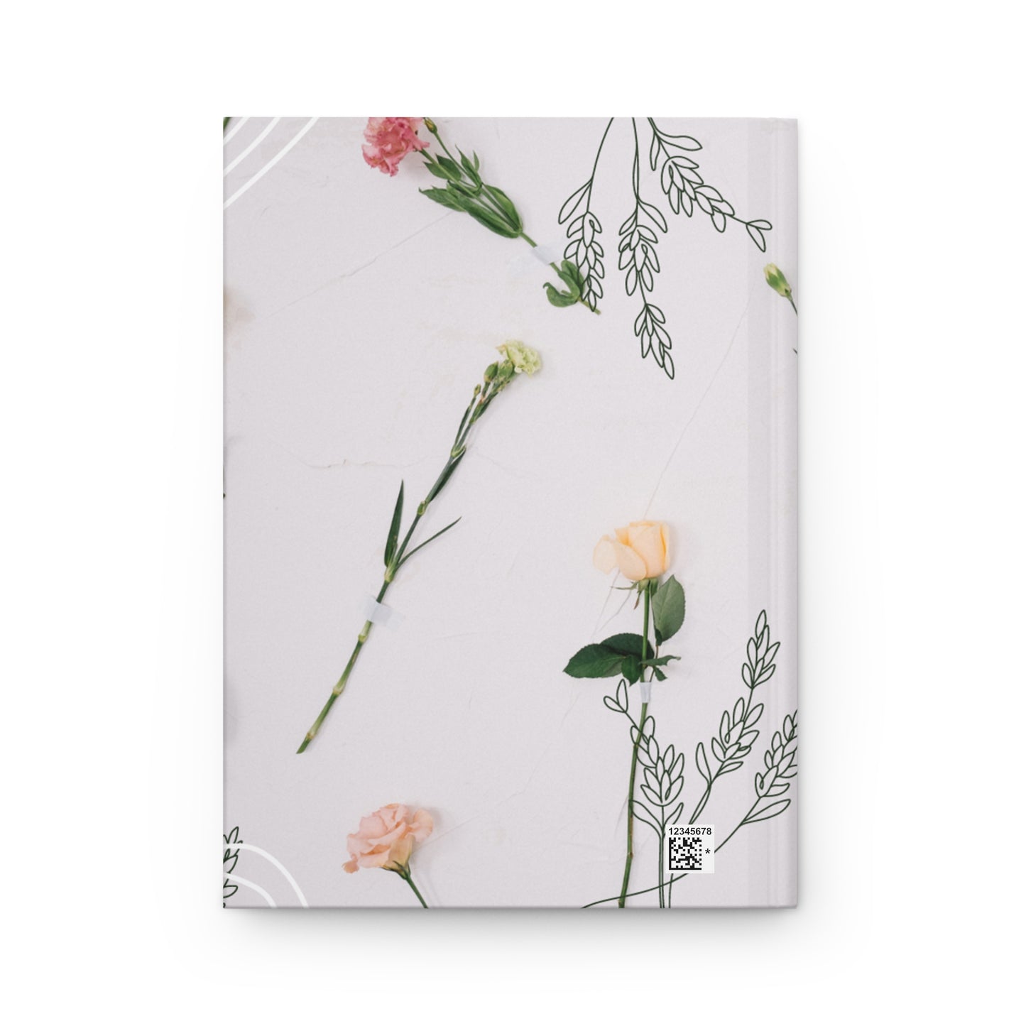 Matte Personalized Floral Hardcover Journal - Personalized Wildflower Journal - Personalized Journal - Personalized Gift - Gift For Her