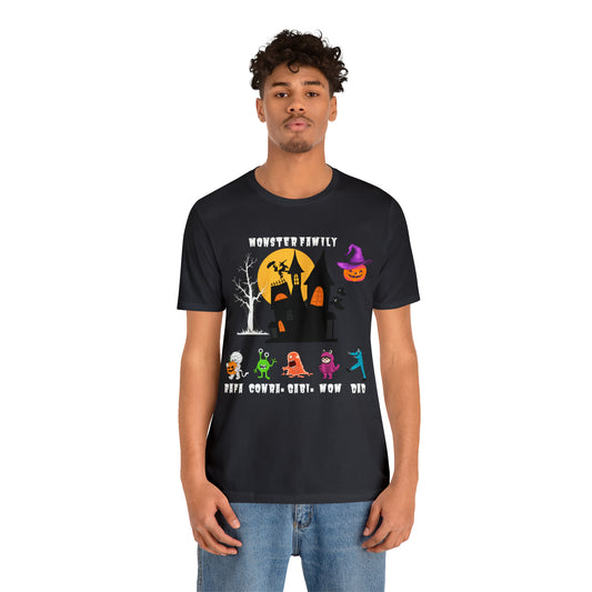 t-shirt halloween monster family