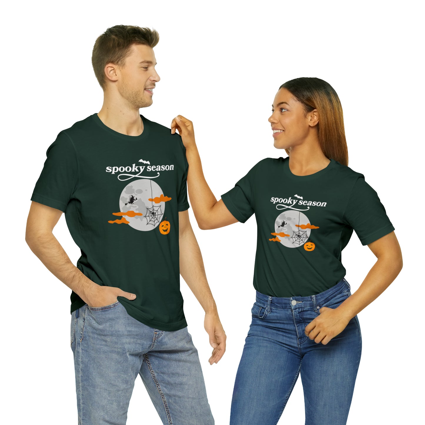 "Unisex Short Sleeve Halloween Tee: Striking Design for the Season"