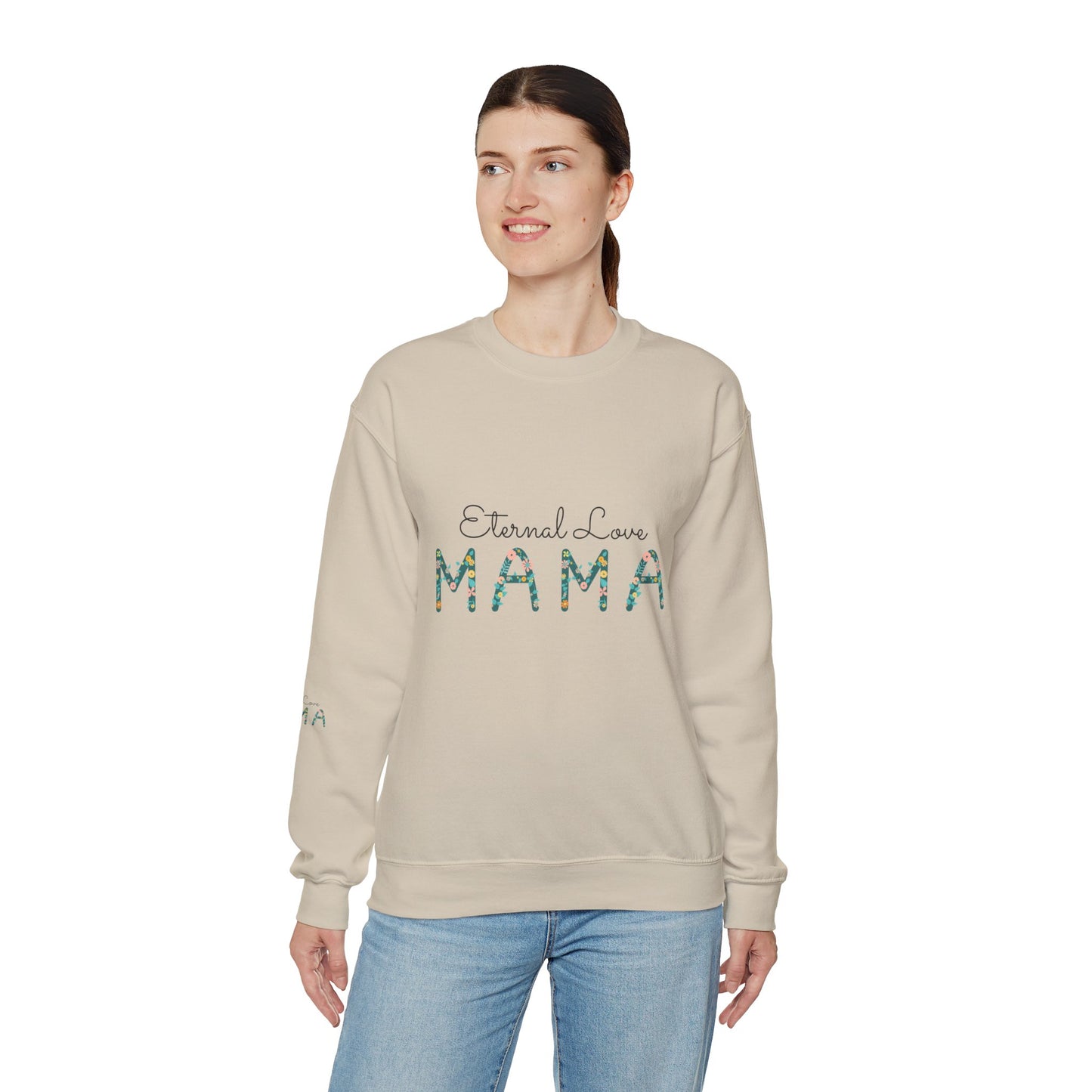 Eternal love mama you Unisex Heavy Blend™ Crewneck Sweatshirt, mom