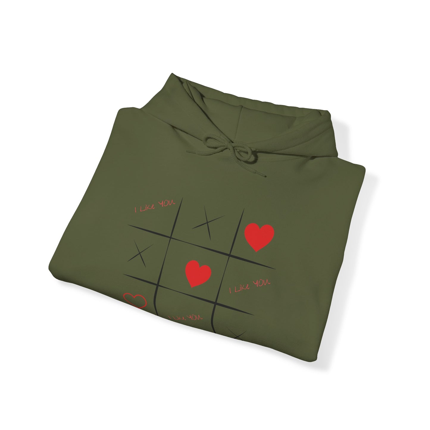 Sudadera con capucha unisex Heavy Blend™ para el día de San Valentín: ¡Amor en cada puntada!