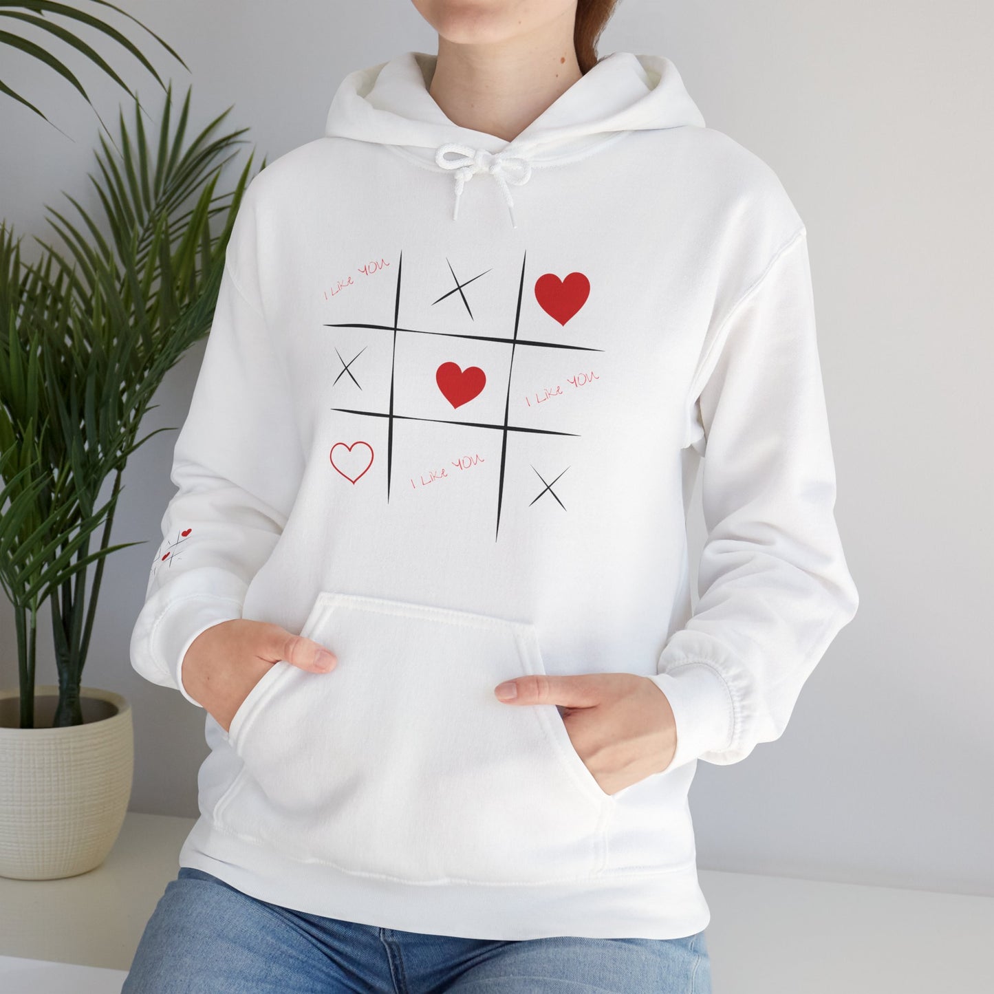 Sudadera con capucha unisex Heavy Blend™ para el día de San Valentín: ¡Amor en cada puntada!