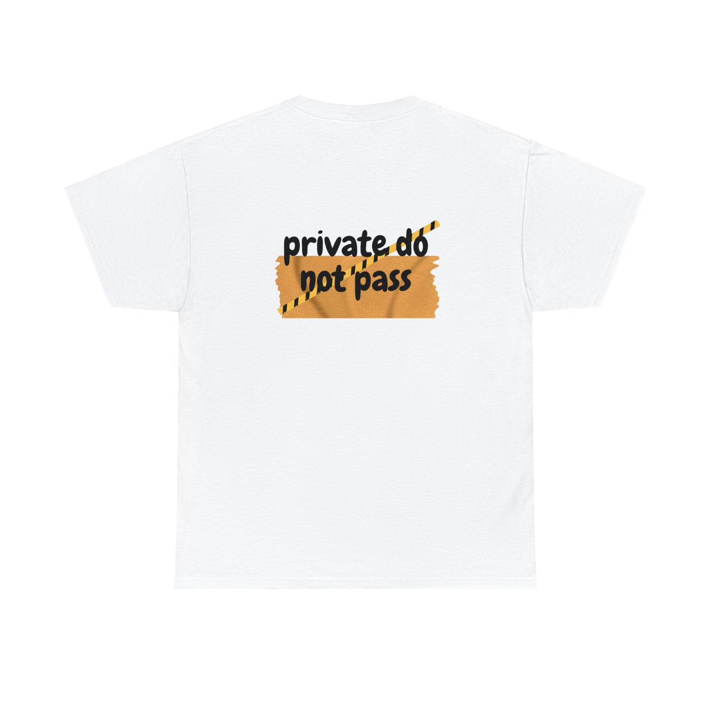 Camiseta de manga corta Jersey unisex, Camiseta divertida privada no pasa.