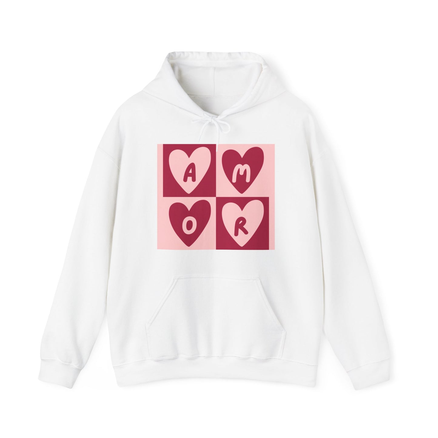 Sudadera con capucha unisex Heavy Blend™ para el día de San Valentín: ¡Amor en cada puntada! 