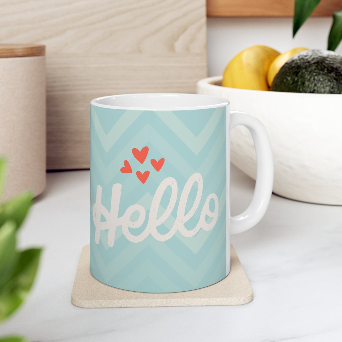 Hola amor, Taza de Cerámica 11oz