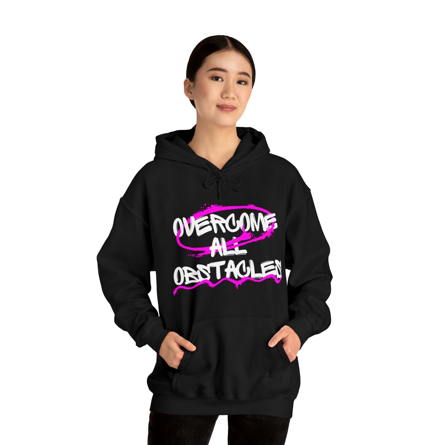 supere todos los obstáculos, Conquiste sus objetivos superando todos los obstáculos, sudadera con capucha unisex Heavy Blend™