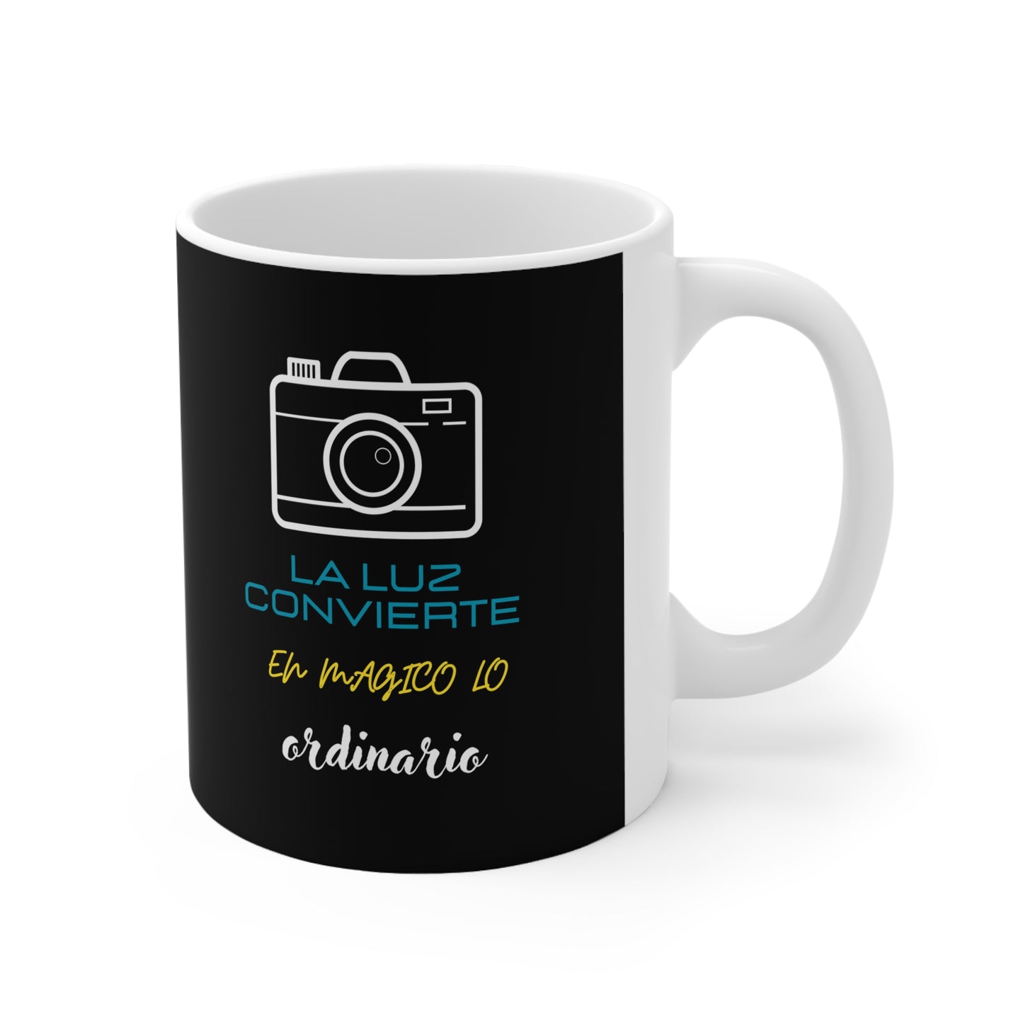 Taza de cerámica 11oz, fotografía de taza, la luz se vuelve mágica lo ordinario, regalo de fotógrafo, taza de fotógrafo, regalo de fotógrafo,