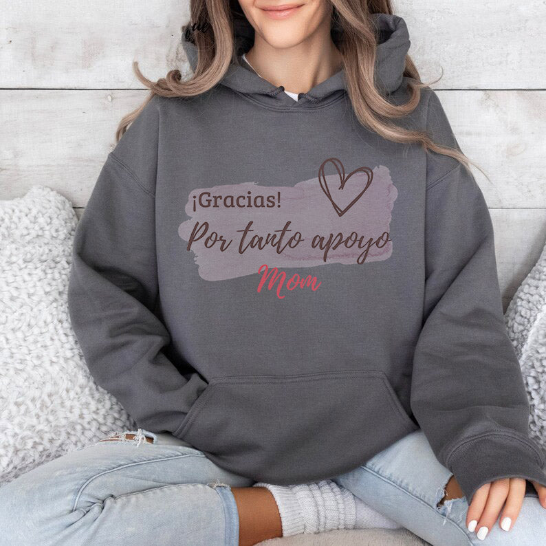 gracias por tanto mom you Unisex Heavy Blend™ Crewneck Sweatshirt, mom