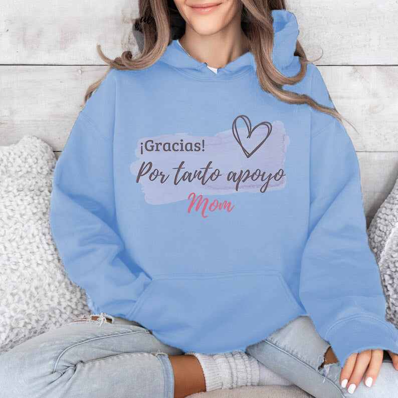 gracias por tanto mom you Unisex Heavy Blend™ Crewneck Sweatshirt, mom