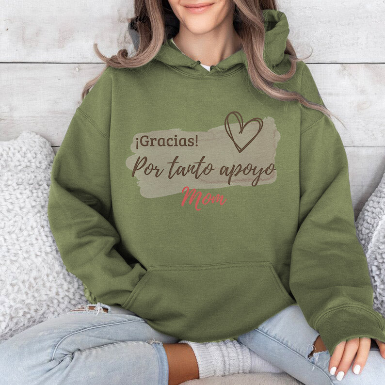 gracias por tanto mom you Unisex Heavy Blend™ Crewneck Sweatshirt, mom